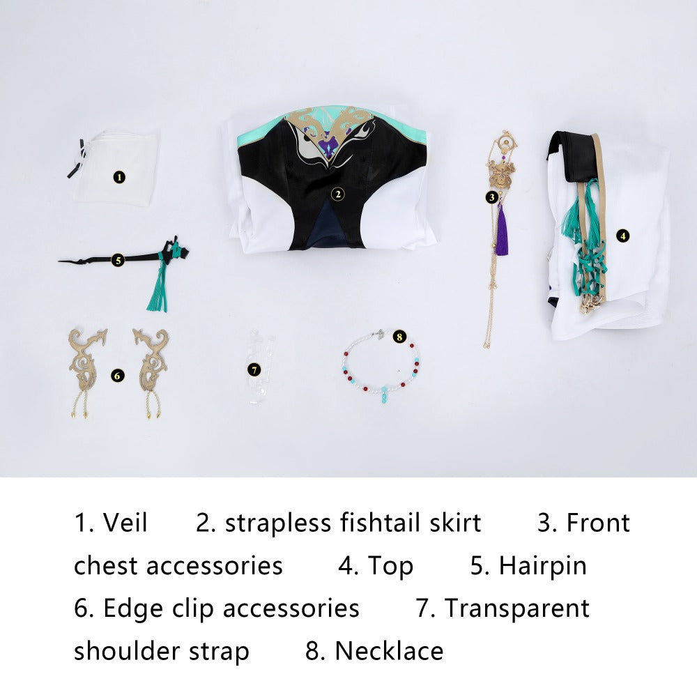 Path to Nowhere Jade Bone Cosplay Costume - Game Character Anime Suit for Women - Halloweez