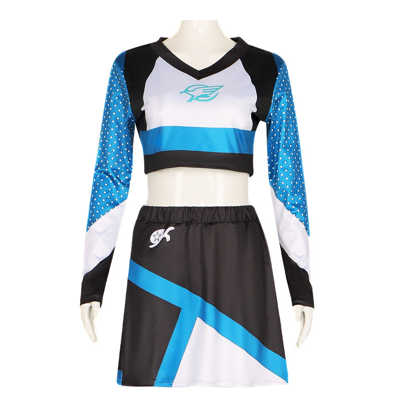 Cheerleader Performance Costume Maddy Outfit from Euphoria TV Show Cosplay Dance Dress - Halloweez