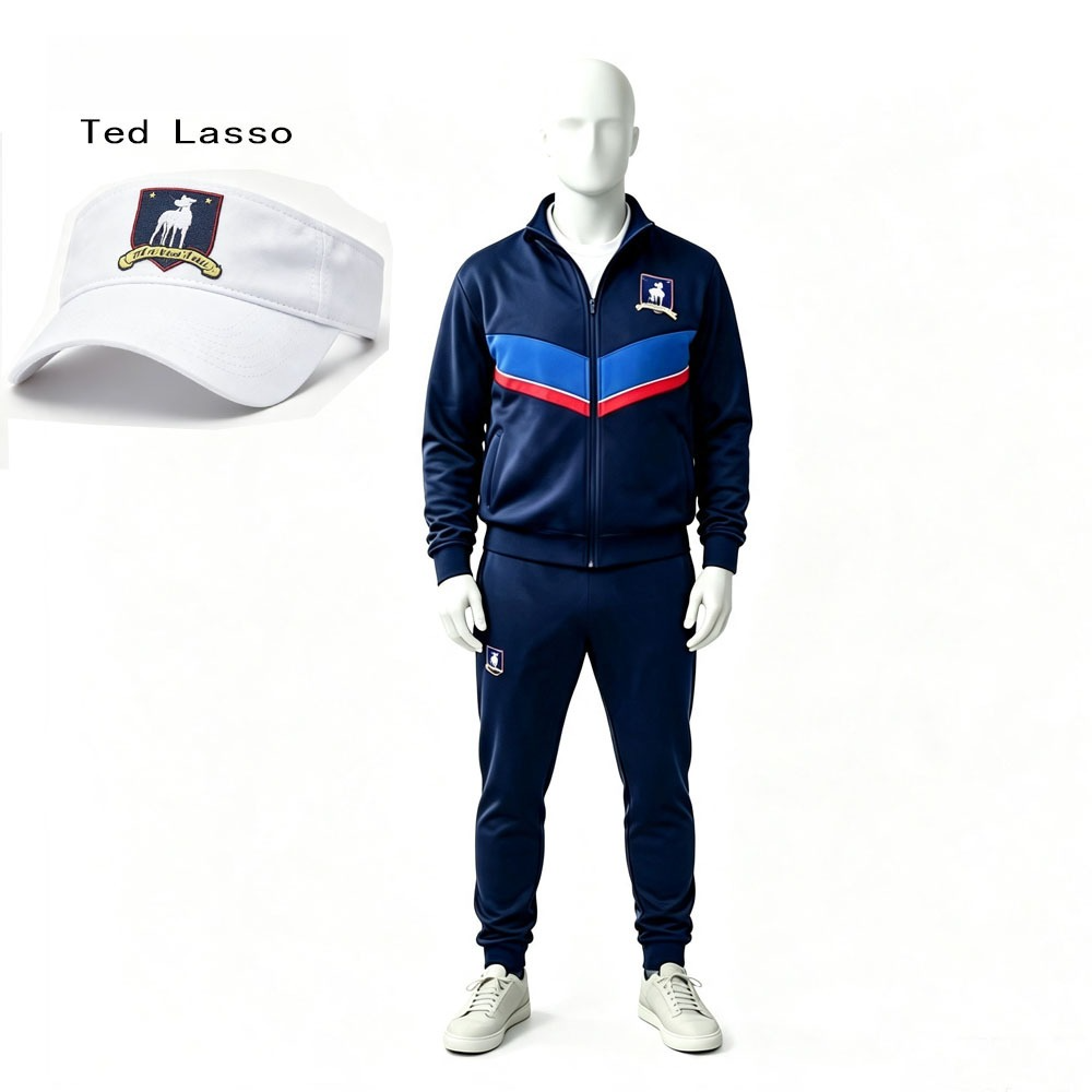 Ted Lasso AFC Richmond Coach Tracksuit Cosplay Costume Custom for Halloween Party