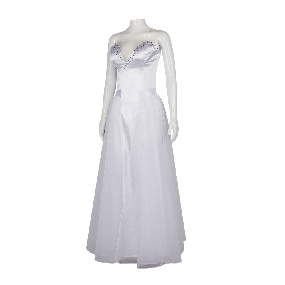 Wicked Glinda Cosplay Costume for Halloween and Stage Performance - Halloweez