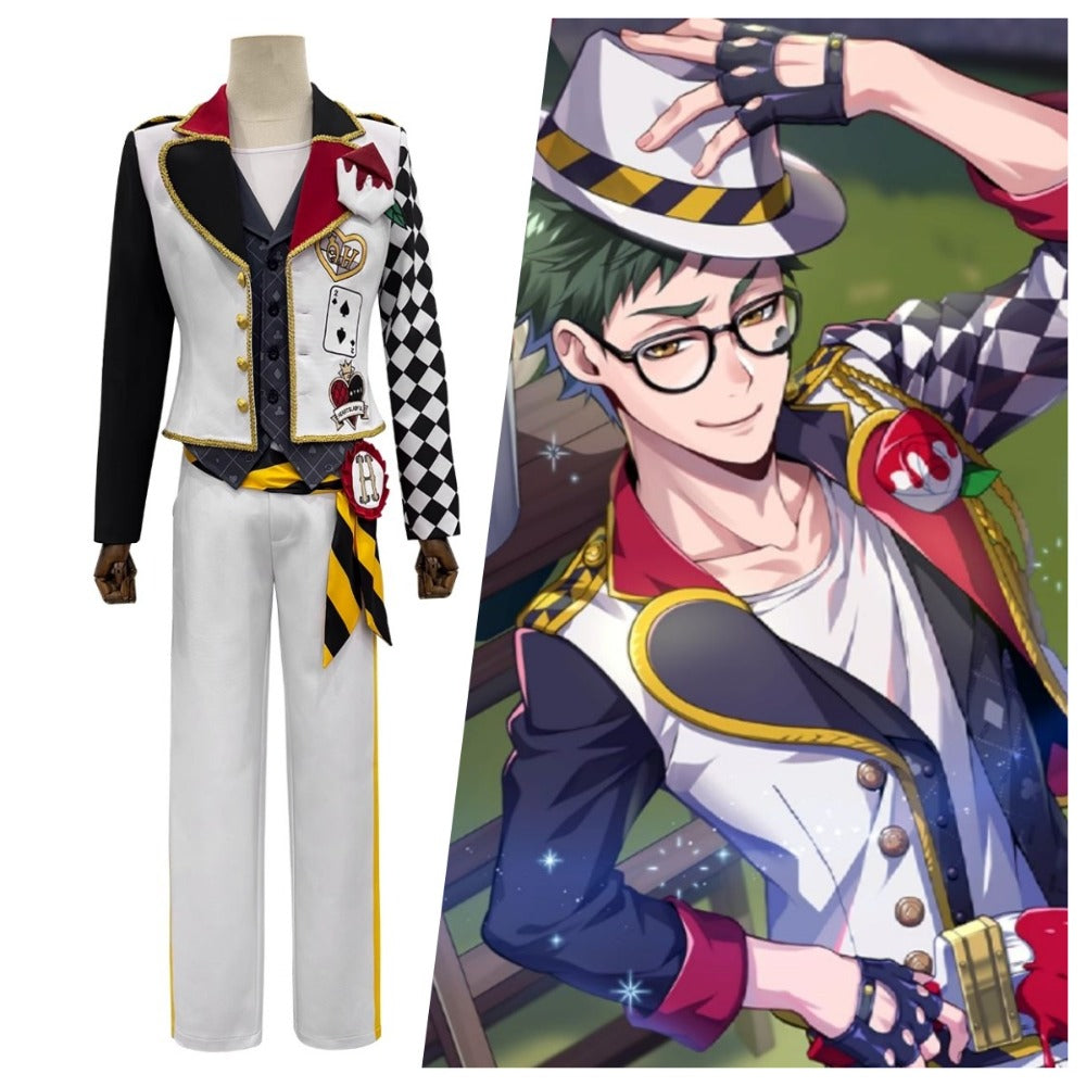 Trey Clover Heartslabyul Dorm Uniform Cosplay Gray Vest from Twisted Wonderland