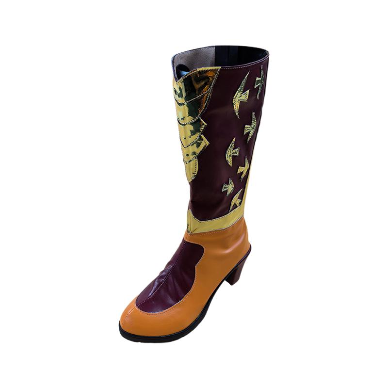 Golden Arknights 2D Cosplay Skadi the Corrupting Heart Sublimation Skin Cos Shoes 2D - Halloweez