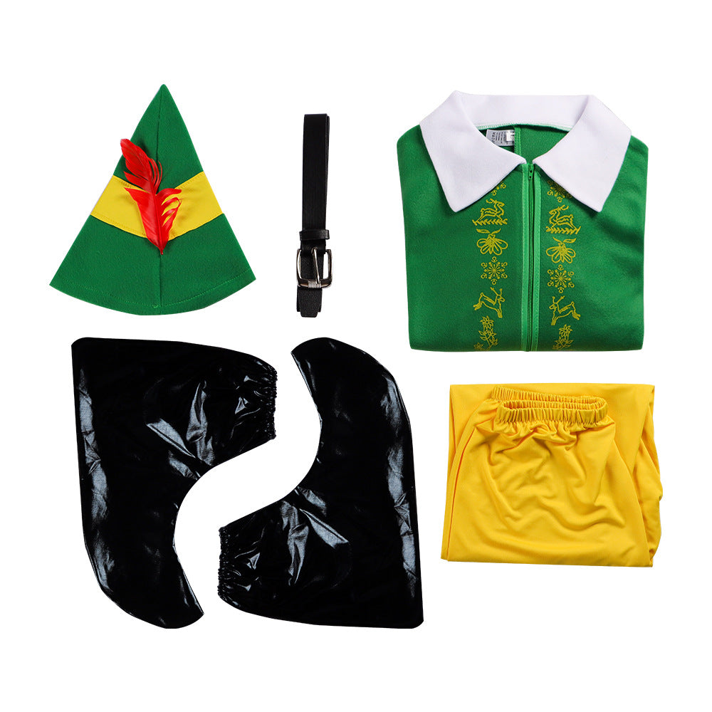Christmas Elf Buddy Cosplay Costume - Movie Stage Performance Outfit - Halloweez