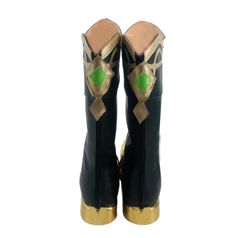 Genshin Impact Alhaitham Cosplay Shoes for Anime Conventions and Performances - Halloweez