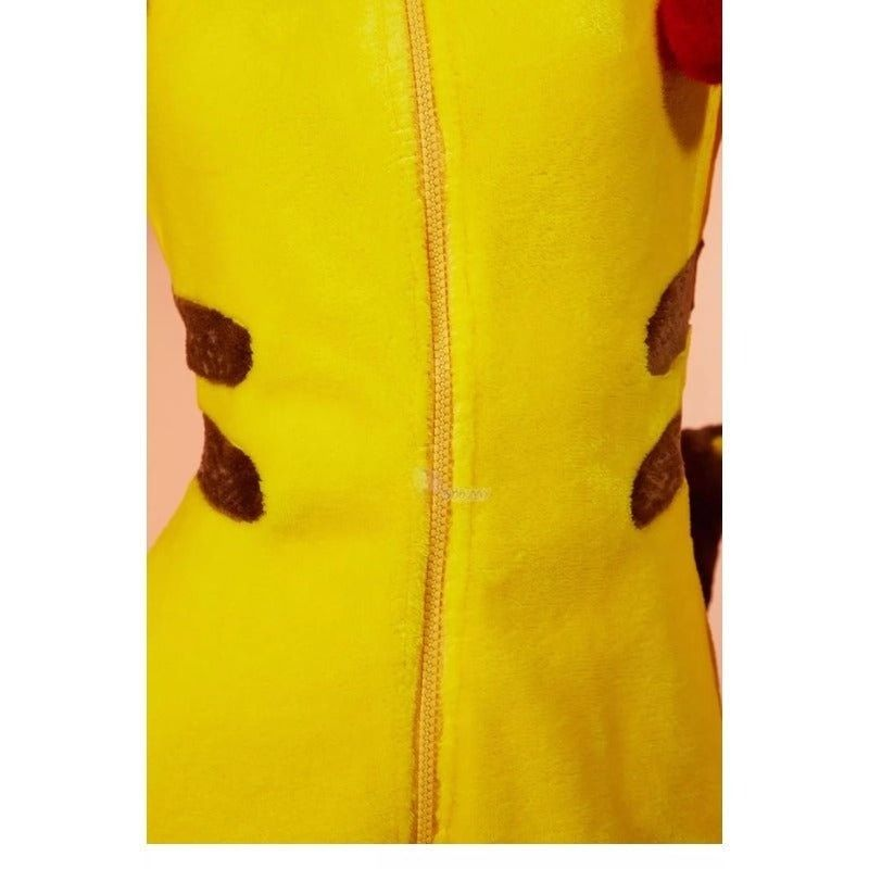 Super Cute Yellow Plush Anime Kigurumi Onesie - Soft and Adorable Animal Costume - Halloweez