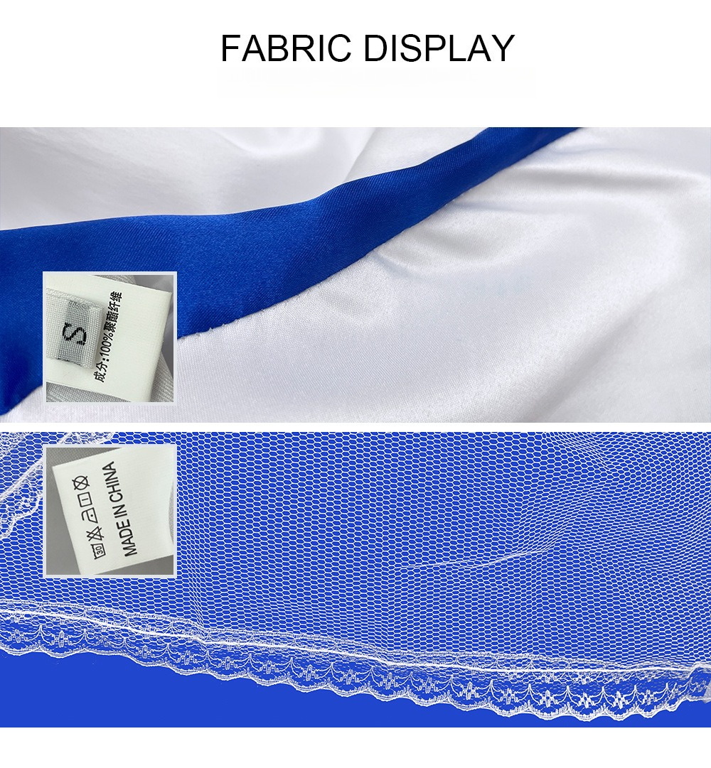 Fate Series Saber Lily White Dress Cosplay Costume, Artoria Pendragon Lily Strapless Sailor Dress Set For Anime Convention Role Play - Halloweez