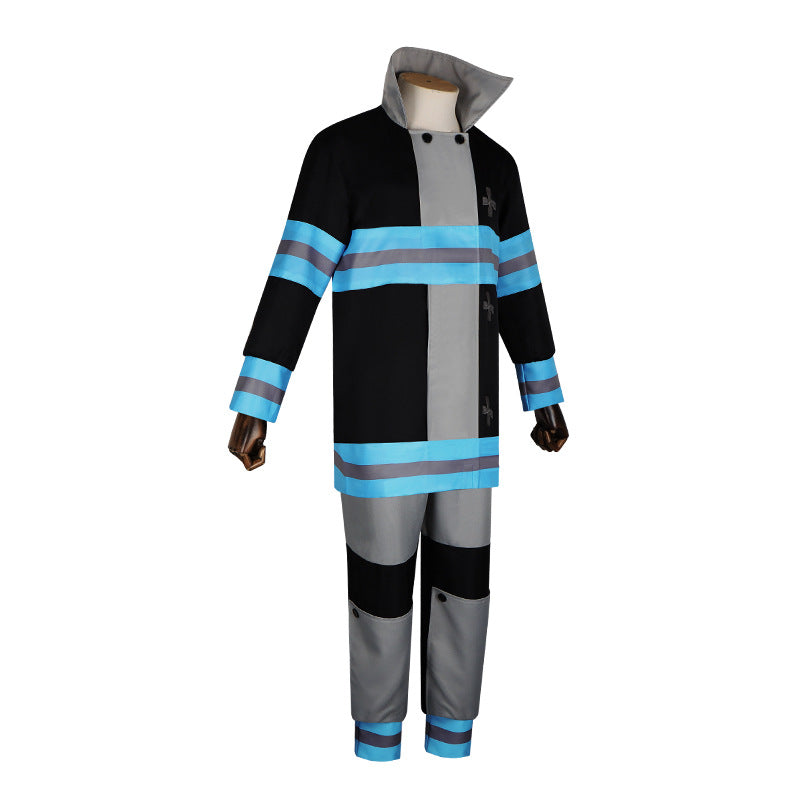 Fire Force Cosplay Firefighter Suit Male Version 8th Company Shinra Kusakabe Anime Costume