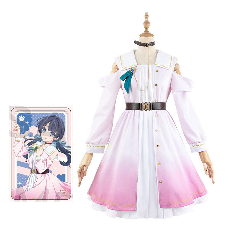 Idol Club Yuugiri Tuzuri Murano Sayaka Anniversary 2D Anime Costume Set - Perfect for Cosplay Enthusiasts - Halloweez