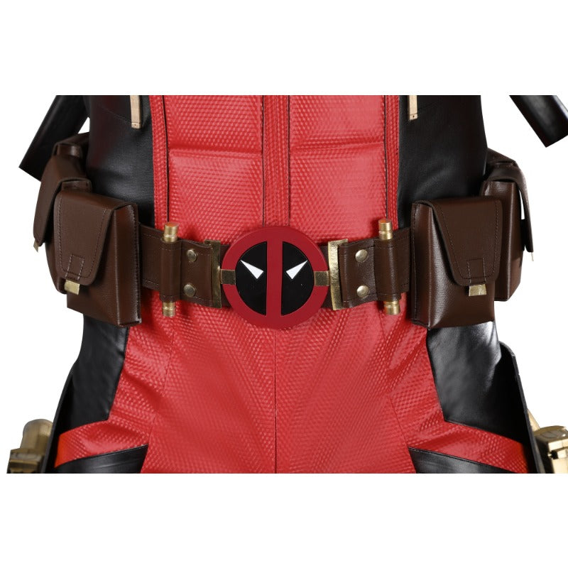 Halloweez Samurai Deadpool Cosplay Costume - Exclusive Deadpool & Wolverine Edition