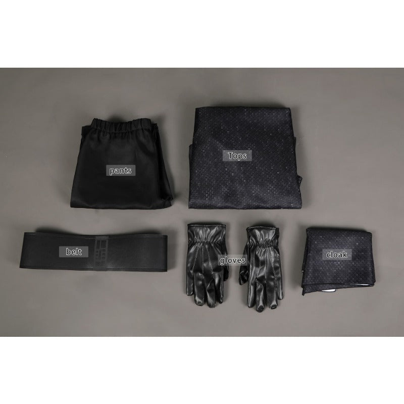 Halloweez Kylo Ren Costume for Adults - Premium Black Cloak and Mask Outfit