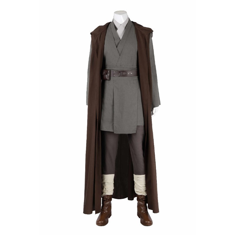 Halloweez Obi-Wan Kenobi Cosplay Costume - Complete Jedi Knight Set for Halloween & Carnival