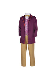 Charlie and the Chocolate Factory Willy Wonka Cosplay Costume for Movie and Stage Performance