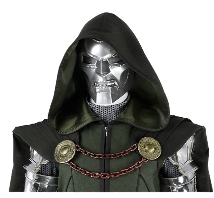 Doctor Doom Costume Classic Vintage Suit with Cape for Halloween Cosplay