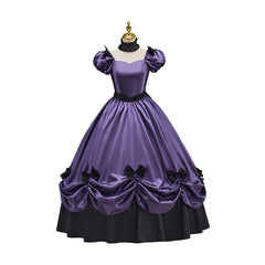 Victorian Dark Purple Skirt with Bow Cosplay Costume - Anime, Game, or Movie Outfit?