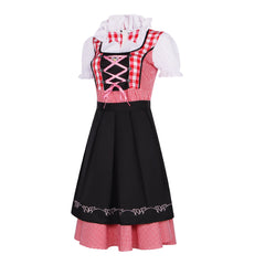 Munich Oktoberfest Maid Outfit Cosplay Costume Bavarian Ethnic Dress Beer Festival Clothing - Halloweez