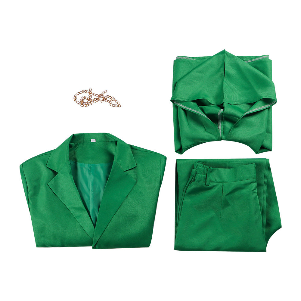 Avengers 5: Doomsday Doctor Doom Cosplay Green Suit Full Set - Premium Quality Movie Costume - Halloweez