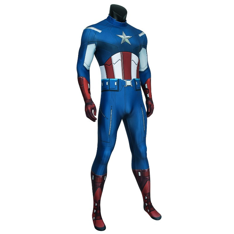 Halloweez Captain America Costume - Steve Rogers Avengers Cosplay Suit