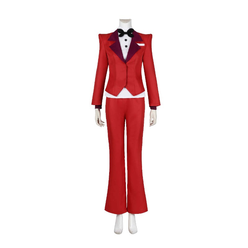 Halloweez Charlie Morningstar Cosplay Costume - Red Suit for Halloween