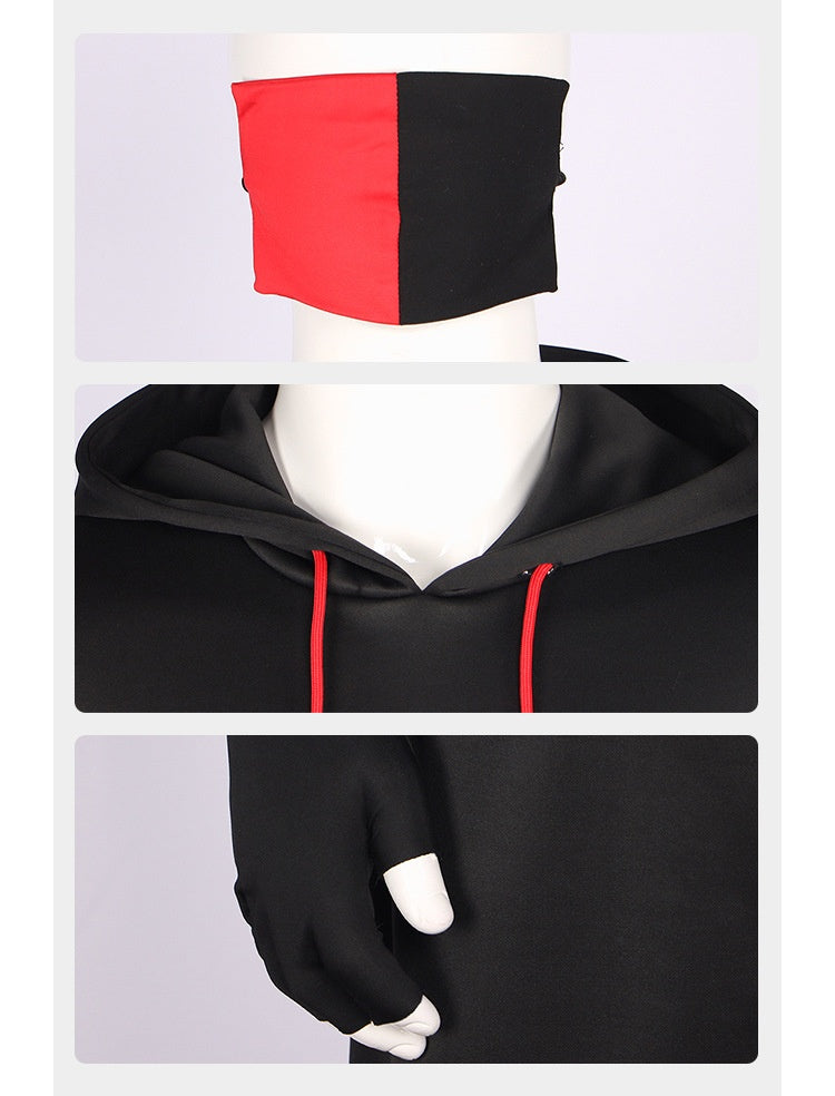 Ikonik Costume Game Cosplay Patchwork Short Sleeve Hoodie Halloween Performance Outfit - Halloweez