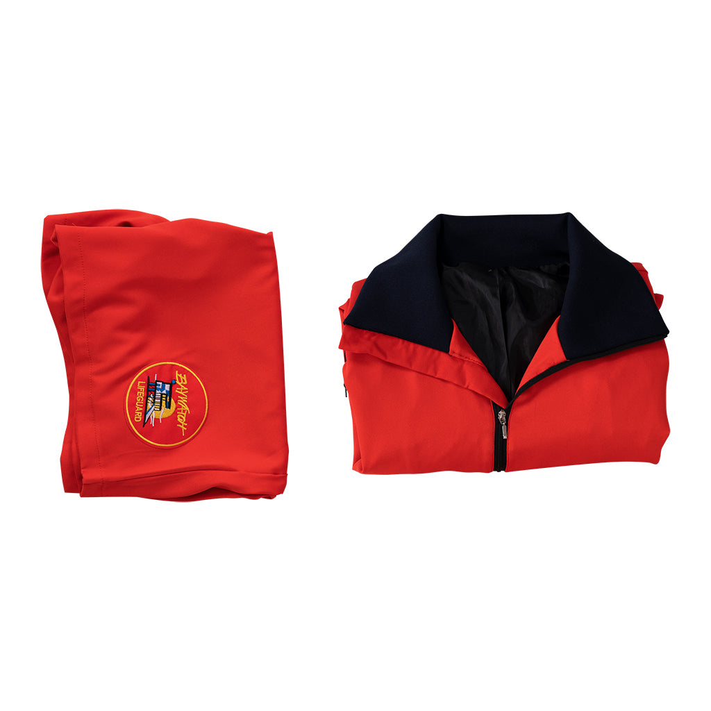 Baywatch-Inspired Men's Red Swim Shorts Set for Summer - Halloweez