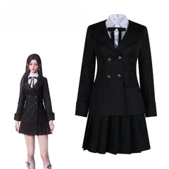 Love and Deep Space Female Protagonist Cosplay Costume - Black Suit Moon Glow Set - Halloweez