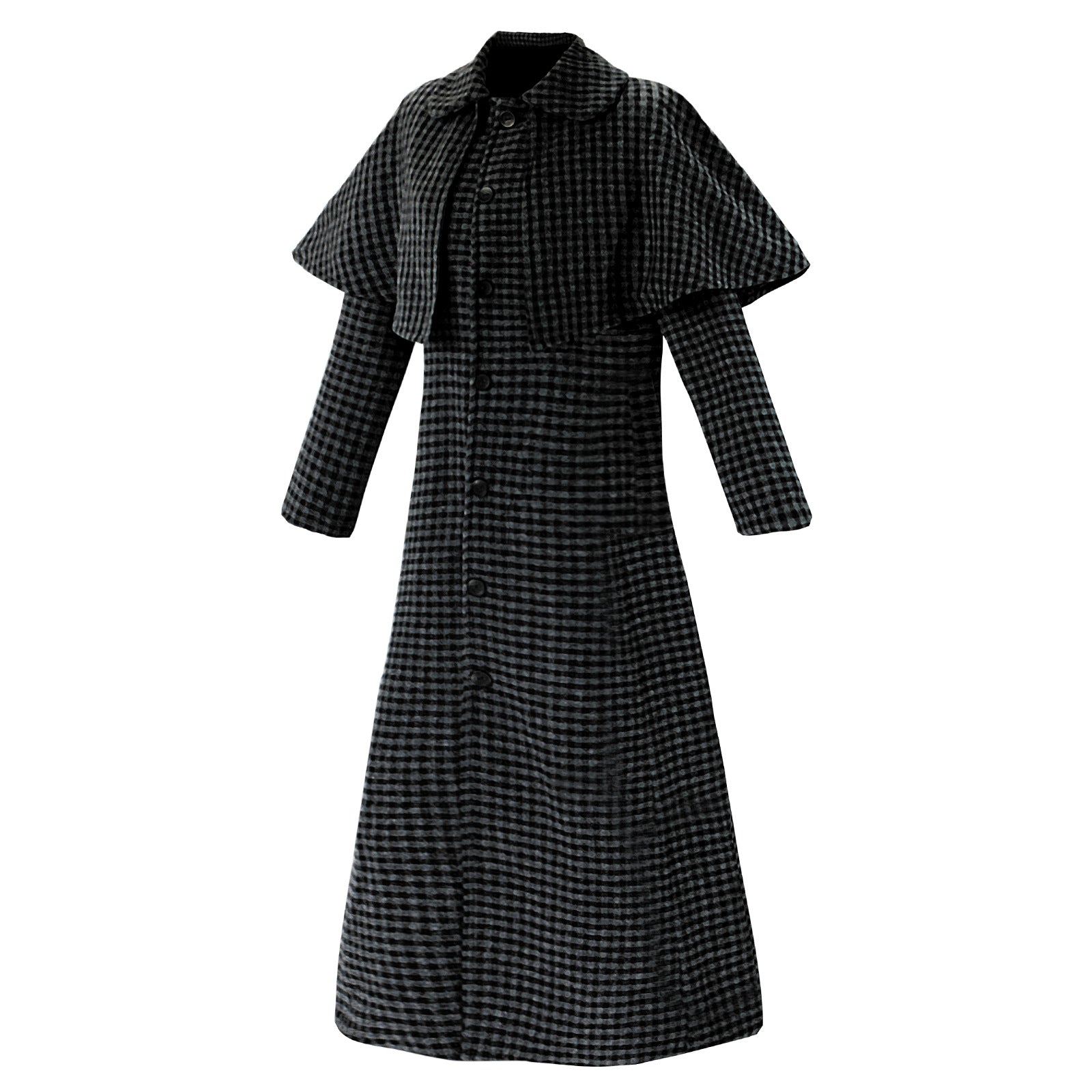 Wednesday Season 2 Cosplay Costume Addams Family Women's Wool Coat Halloween Ready - Halloweez