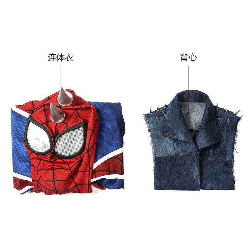 Halloweez Hobart Brown Spider-Man Punk-Rock Cosplay Suit for Enthusiasts