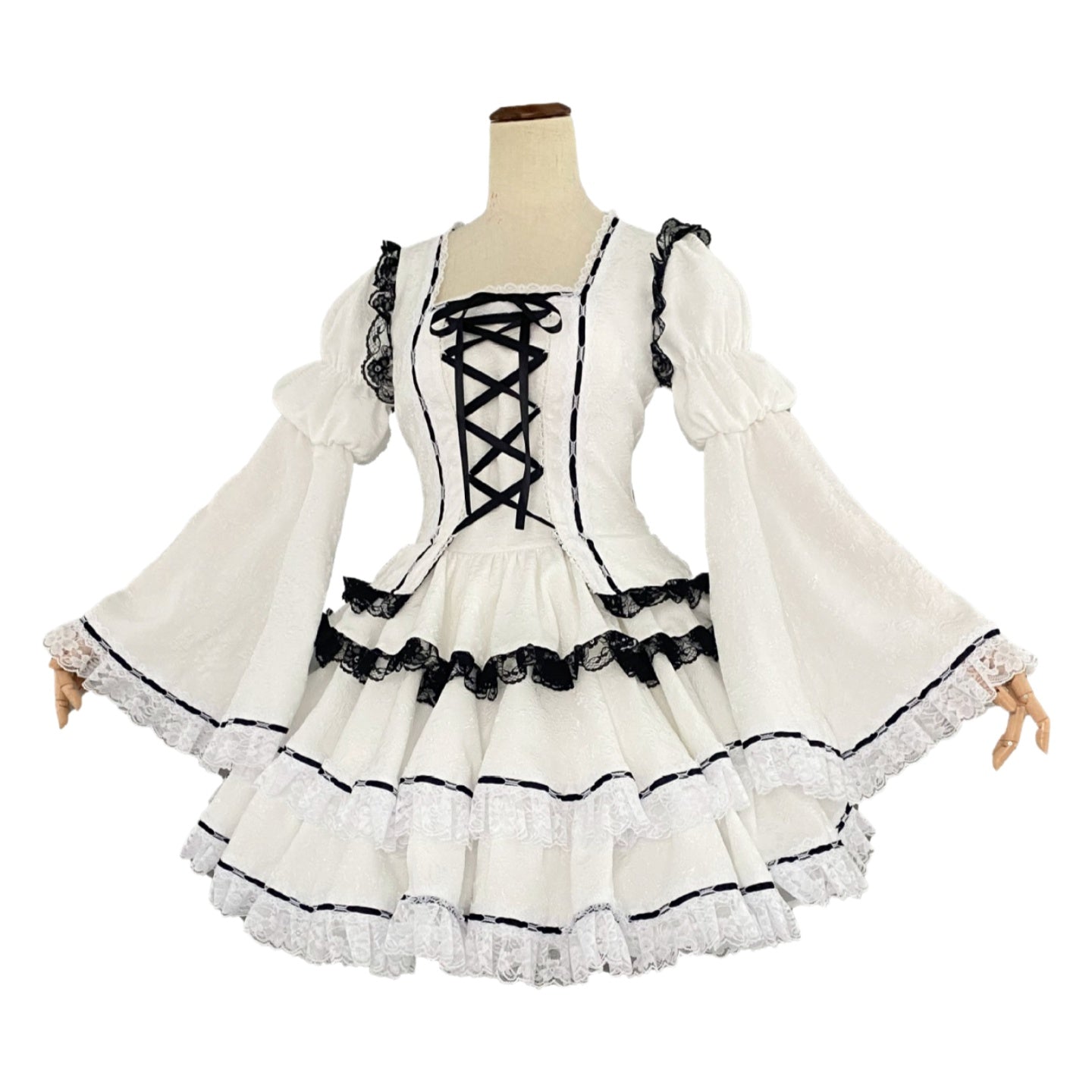 Utau Hoshina Shugo Chara White Lolita Dress Anime Cosplay Costume - Halloweez