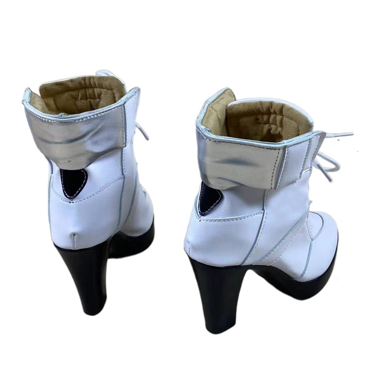 1780necoflower White Dress Girl Cosplay Shoes for Anime Conventions and Performances - Halloweez
