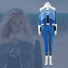 Fantastic Four Invisible Woman Cosplay Costume Full Set for Halloween