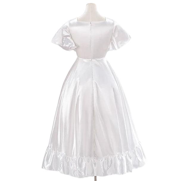 Frieren's Ball Gown Cosplay Costume Halloween Frieren cosplay dress with gloves - Halloweez