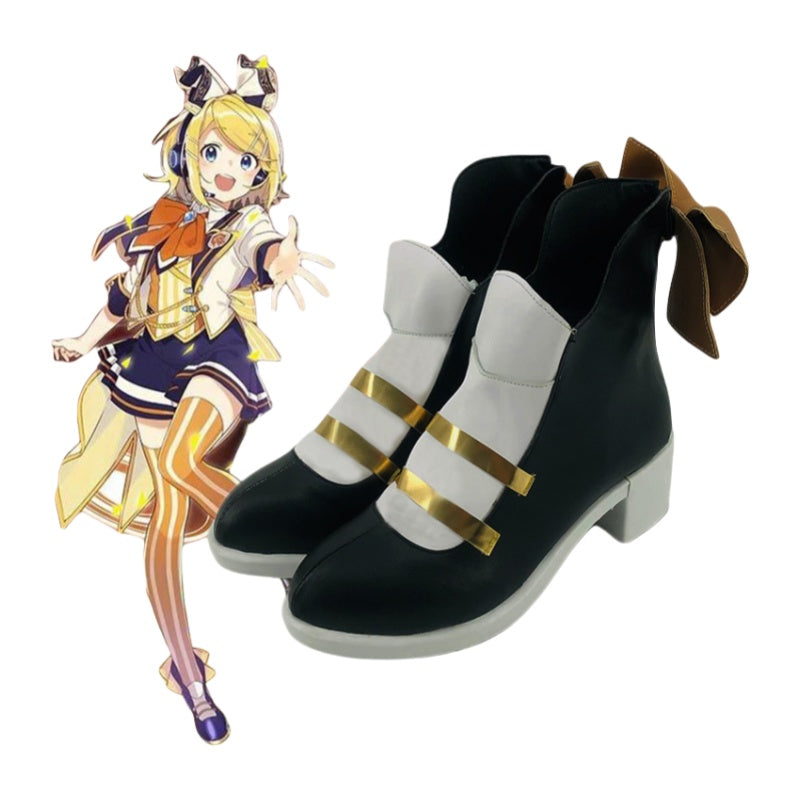 Virtual Singer 10th Anniversary Kagamine Rin COS Shoes for Anime Expo 2D Cosplay - Halloweez