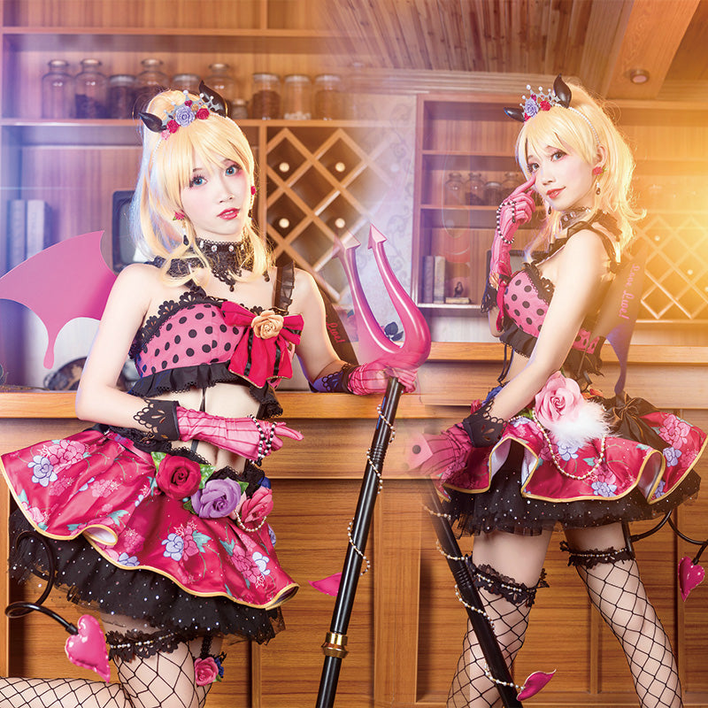 Halloweez Lovelive Cosplay Costume - Little Devil Kotori Honka Umi Nico Women Dress - Halloweez