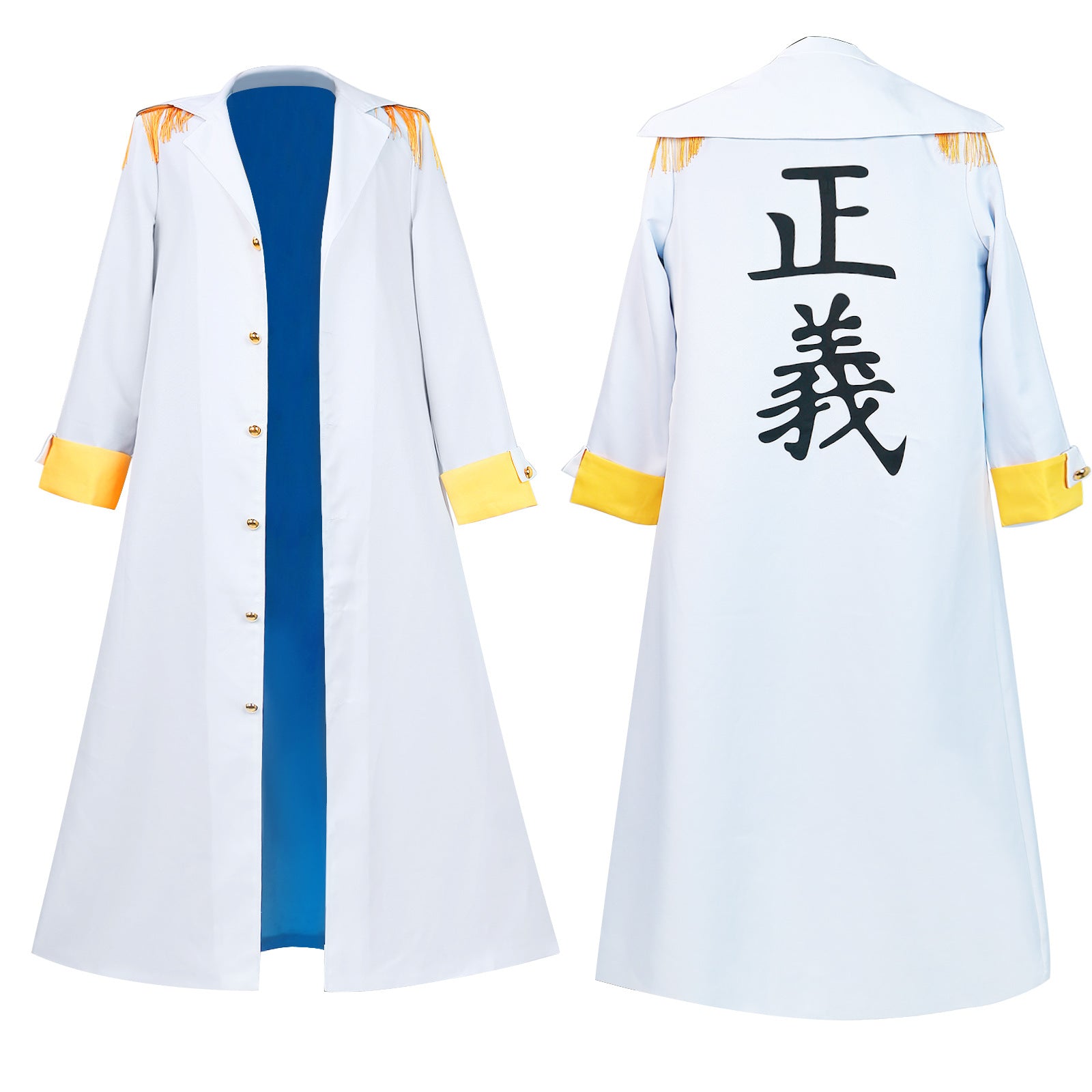 Yellow Monkey General Kizaru Cosplay Costume One Piece Gorosei Navy General Justice Navy Cos Suit