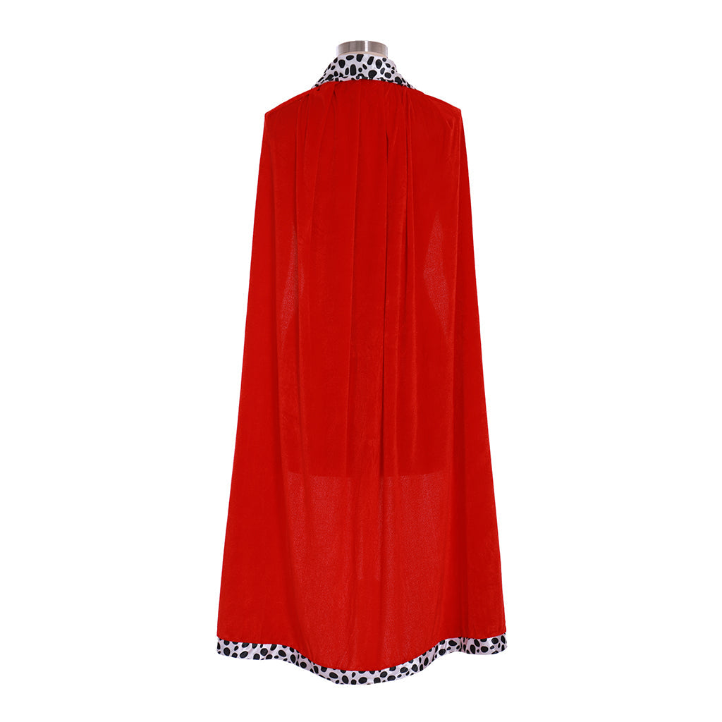 Elegant King Red Velvet Cloak | Halloweez Adult Costume for Festive Celebrations