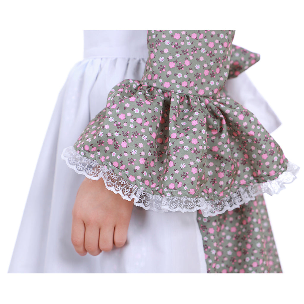 Halloweez Kids Pioneer Prairie Colonial Maid Costume