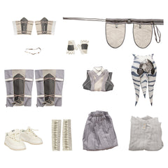 Halloweez Ahsoka Tano White Star Wars Cosplay Costume - Halloweez