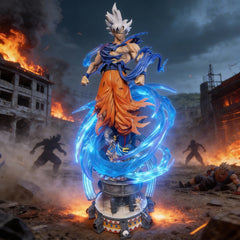 Dragon Ball Cloud-Origins Wukong Dual-Head Sculpture: UI Goku & Gogeta PVC Figure