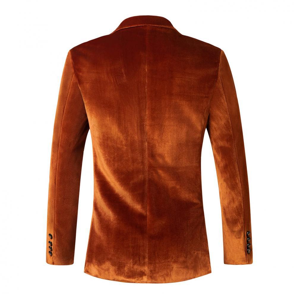 Men's Velvet Slim Fit Blazer Jacket - Formal Suit for Cosplay & Casual Wear - Youth Fashion Outerwear - Halloweez