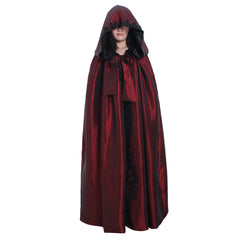 Elegant Victorian Red Cloak by Halloweez - Perfect for Halloween Cosplay