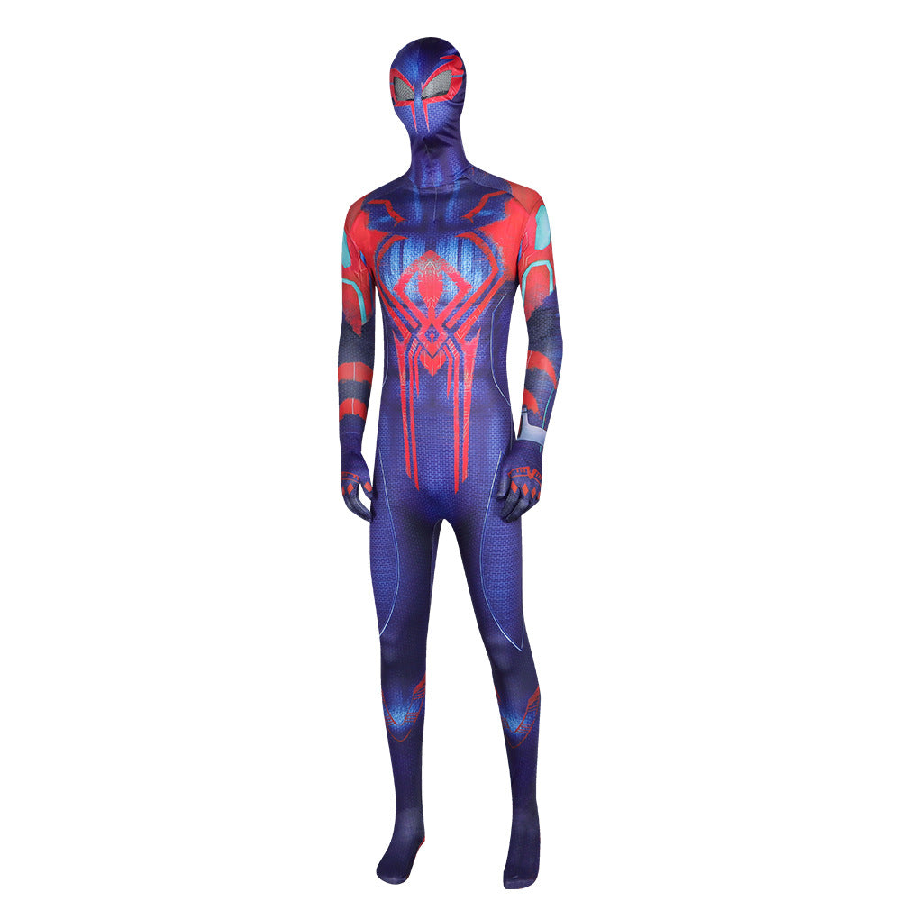 Spider-Man Across the Spider-Verse Cosplay Costume for Kids Miguel Spider-Man Bodysuit 3D Printed Jumpsuit Halloween - Halloweez