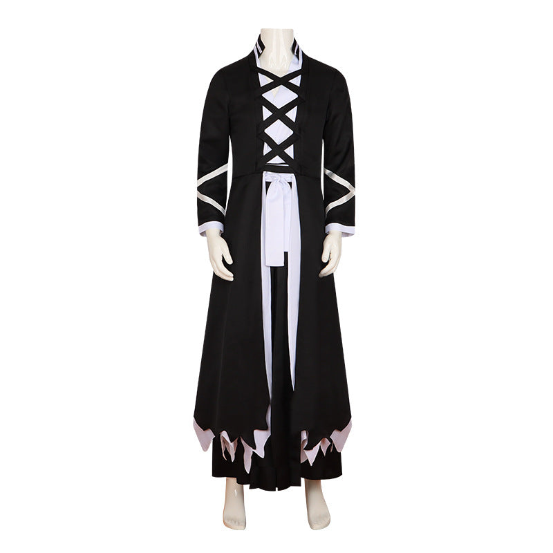 Bleach Ichigo Kurosaki Cosplay Costume - Hollowfication Robe with Cloak - Halloweez