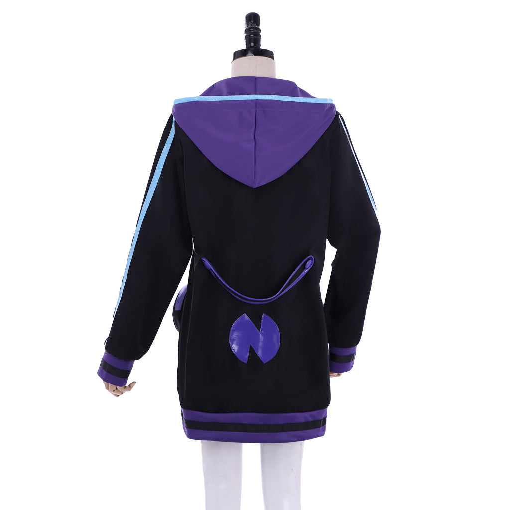 Halloweez Purple Heart Hoodie Cosplay Costume - Inspired by Hyperdimension Neptunia