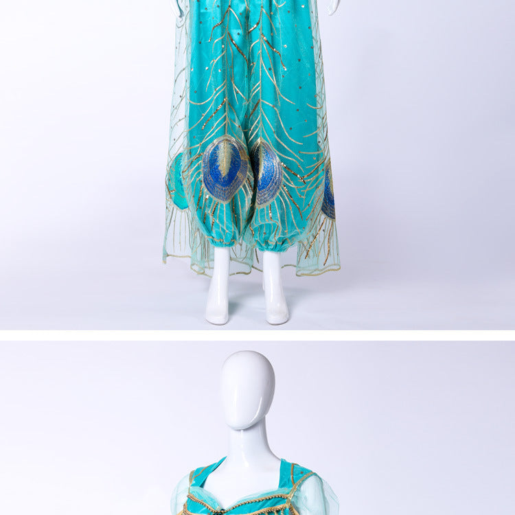 2019 Live Action Aladdin Princess Jasmine Cosplay Costume Ready To Ship - Halloweez