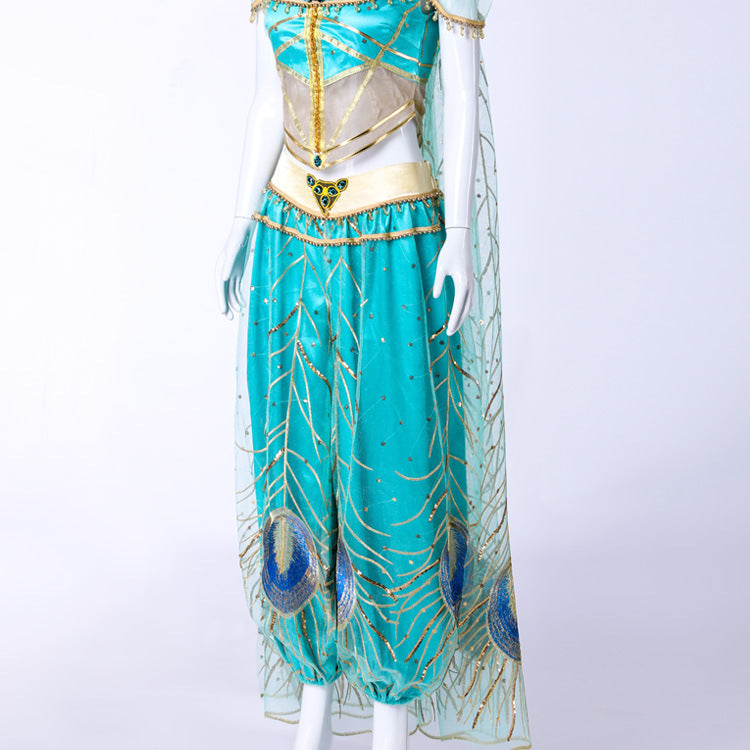 2019 Live Action Aladdin Princess Jasmine Cosplay Costume Ready To Ship - Halloweez