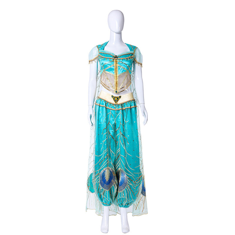 2019 Live Action Aladdin Princess Jasmine Cosplay Costume Ready To Ship - Halloweez
