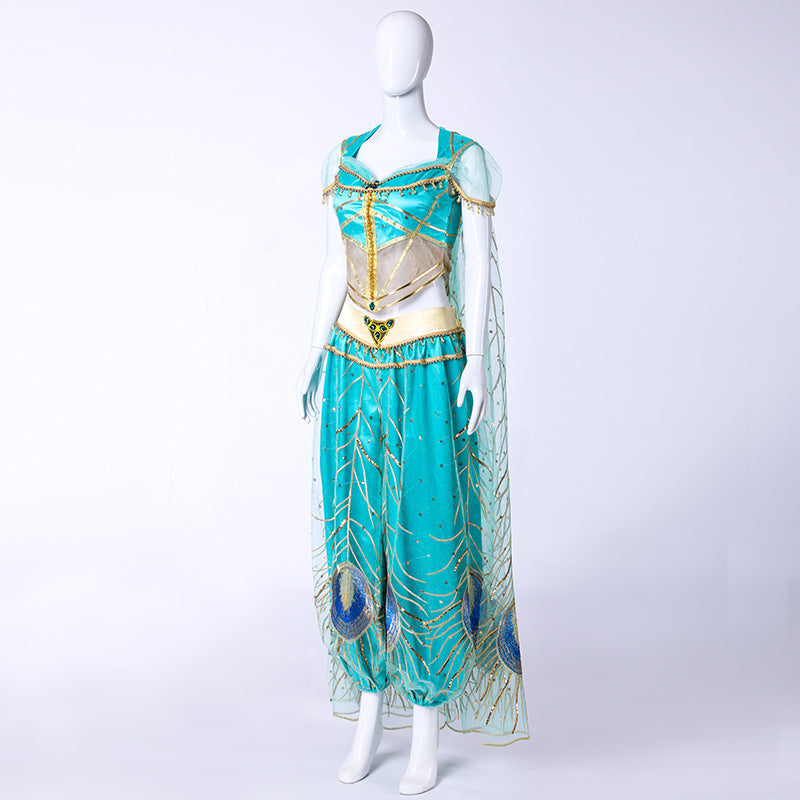 2019 Live Action Aladdin Princess Jasmine Cosplay Costume Ready To Ship - Halloweez