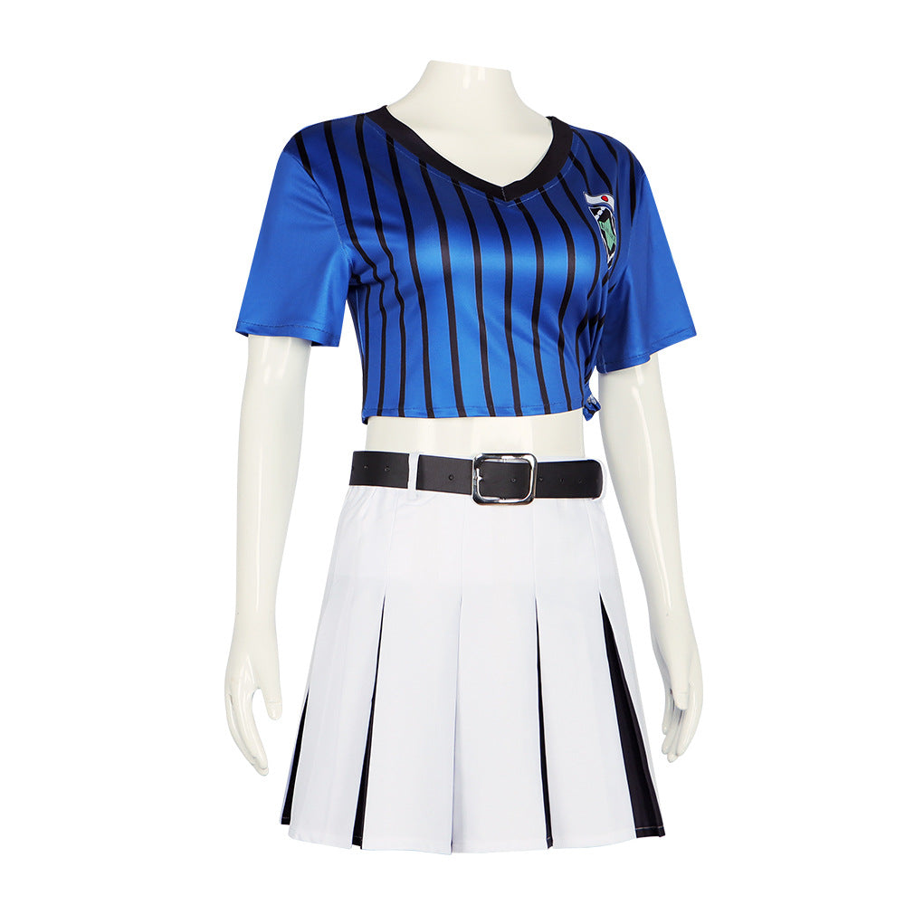 Blue Lock Anri Teieri Cosplay Costume Cute Cheerleader Dress for Women - Halloweez