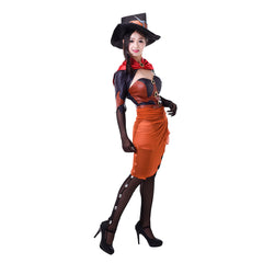 Halloweez Mercy Angela Ziegler Witch Skin Cosplay Costume | Exclusive Game Cosplay Series