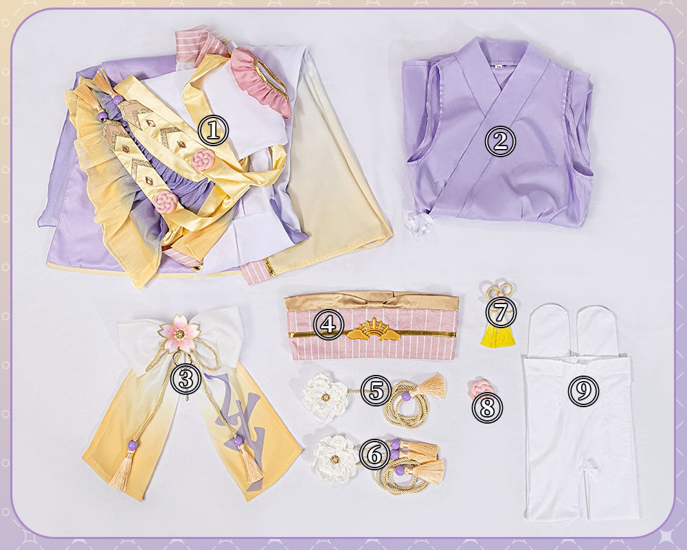Uma Musume Grandpa Maruzensky 2D Cosplay Anime Game Women Kimono Set - Maruzensky - Halloweez